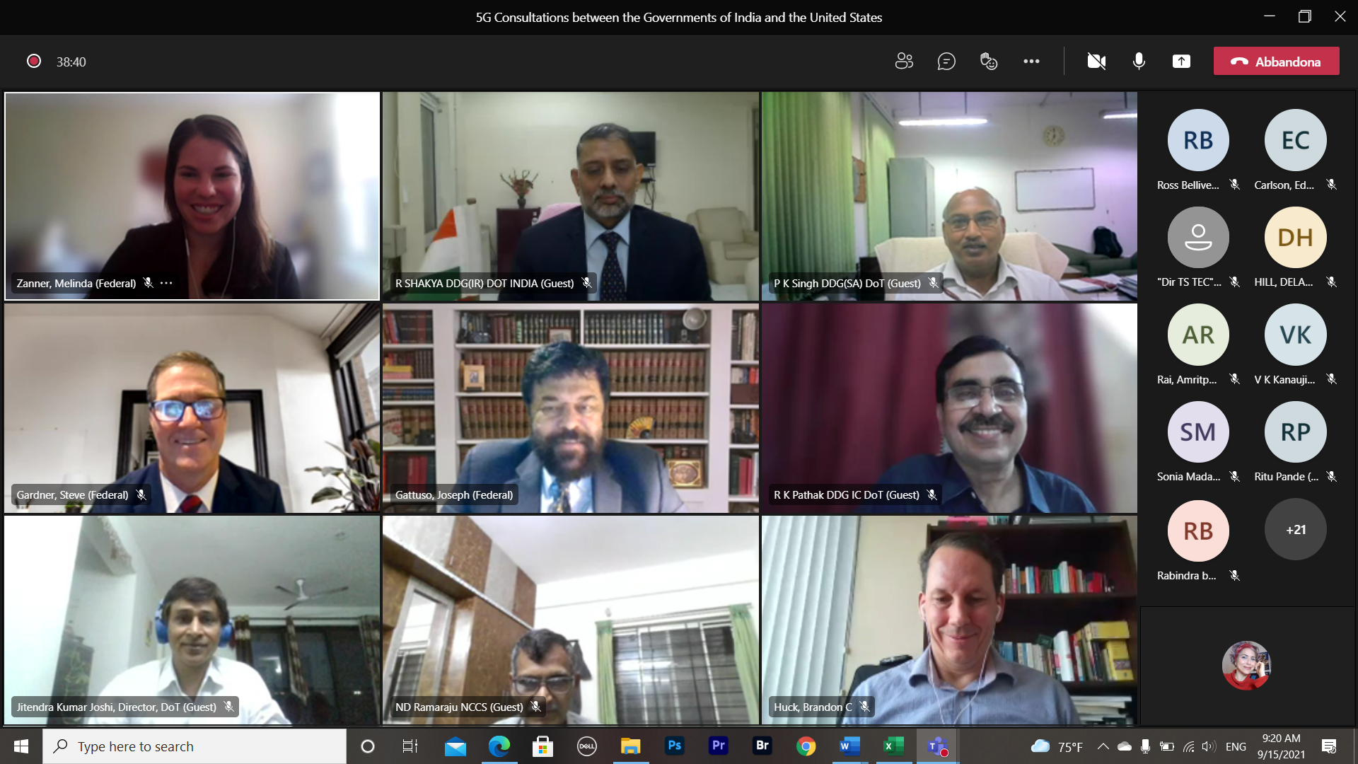 5G Consultations between the Governments of India and the United States