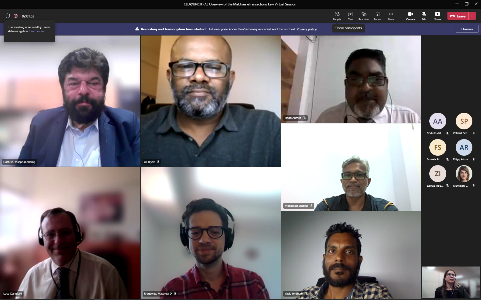 CLDP Virtual Session on the Maldives eTransactions Law