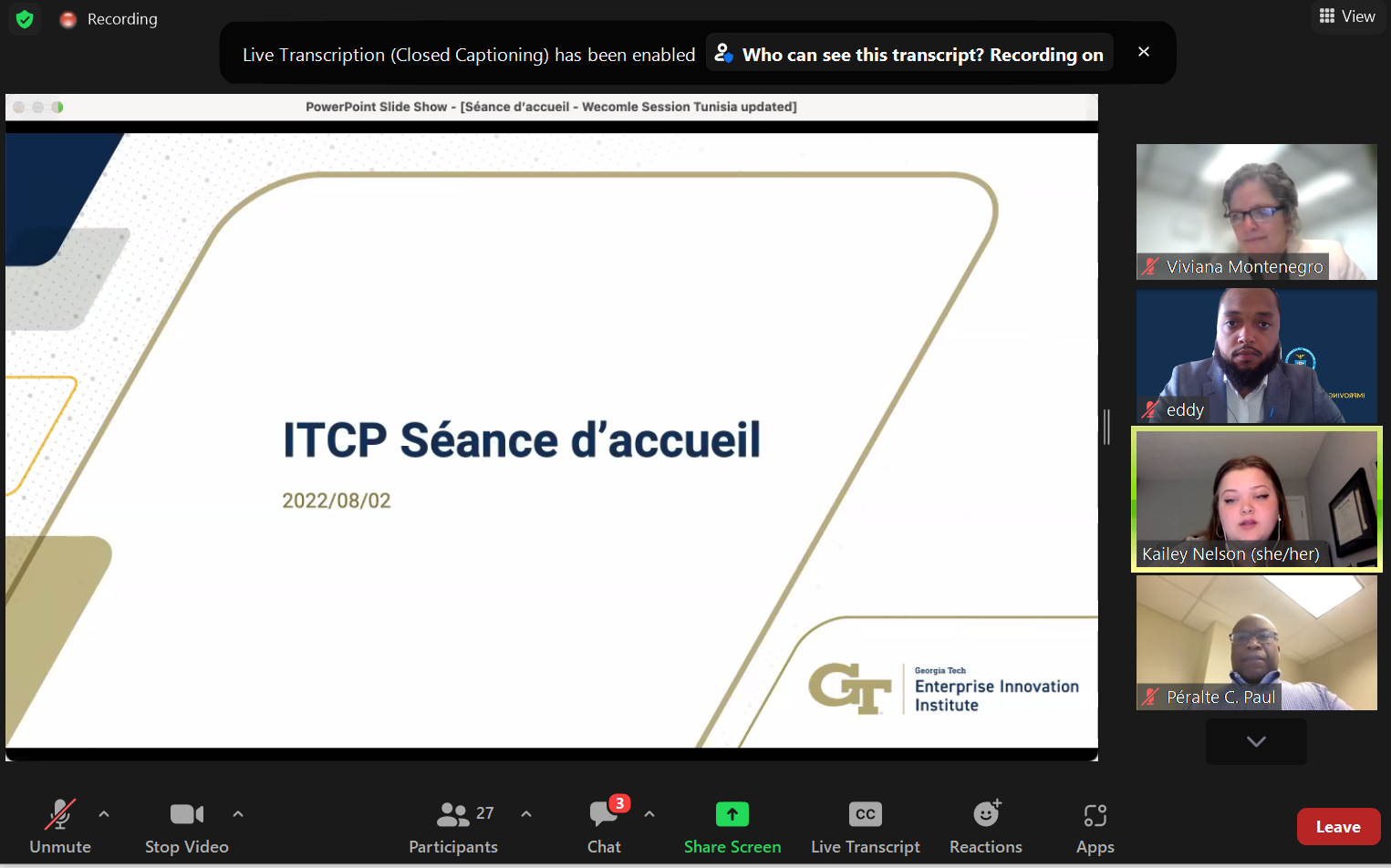 Tunisia Tech Transfer Aug 2022