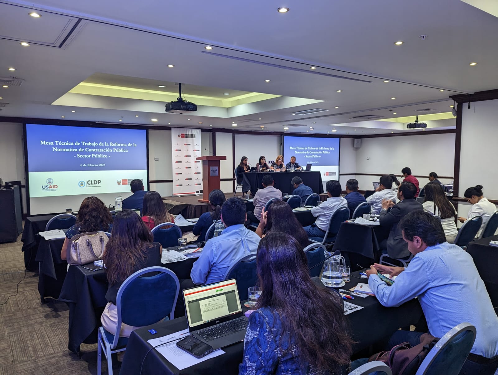 Over 50 representatives of the Peruvian public sector attended