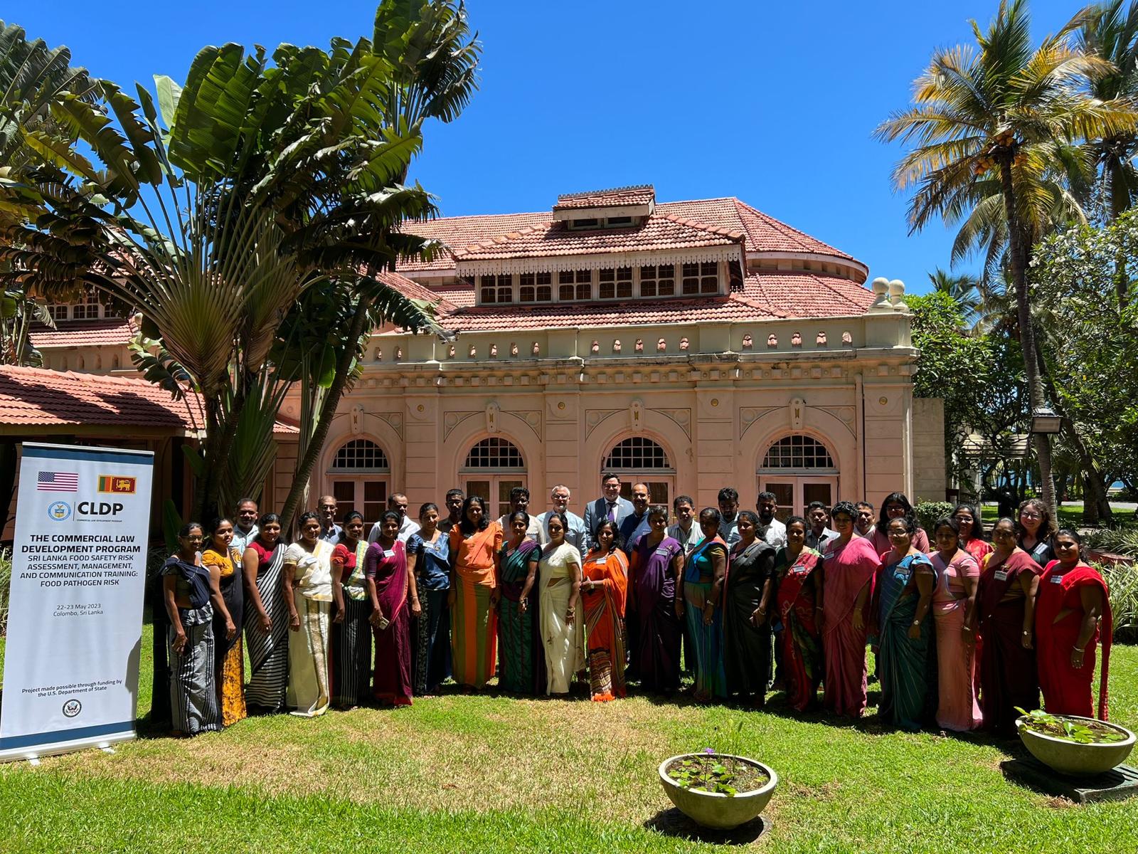 A group photo of the Food Pathogens Risk Workshop in Colombo, Sri Lanka.