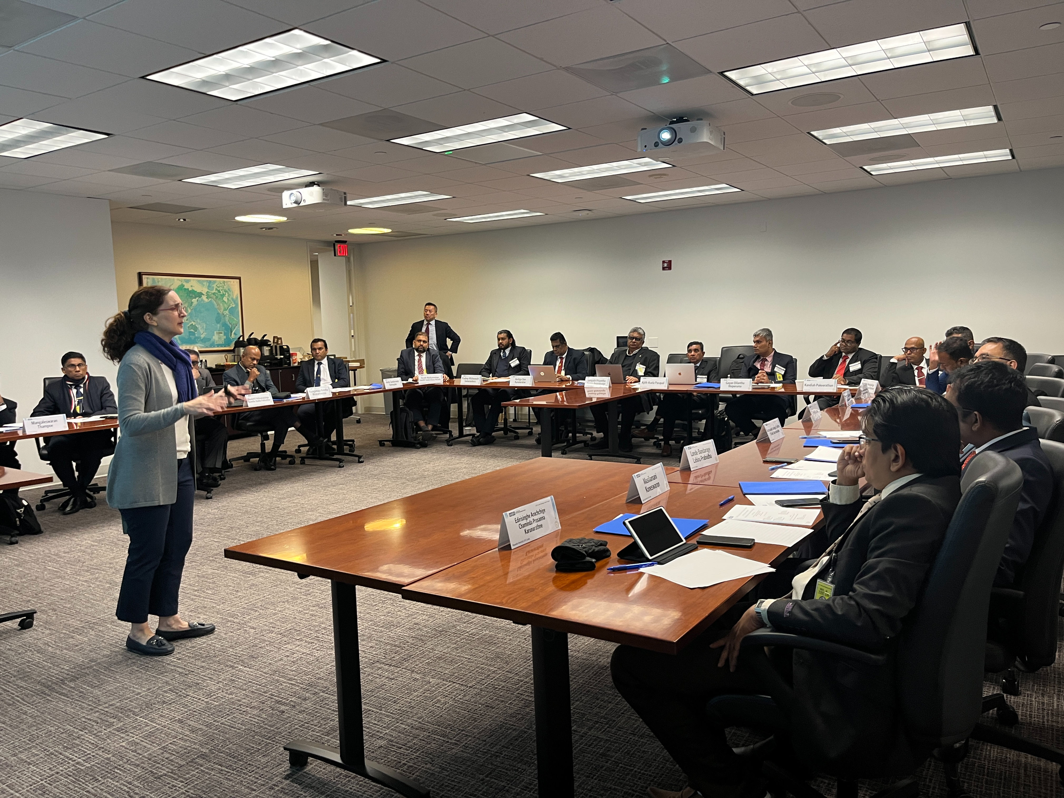 Lecture with Sri Lankan delegates at the USPTO office