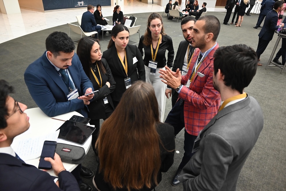 A group photo of a team participating in the MENA Vis Pre Moot