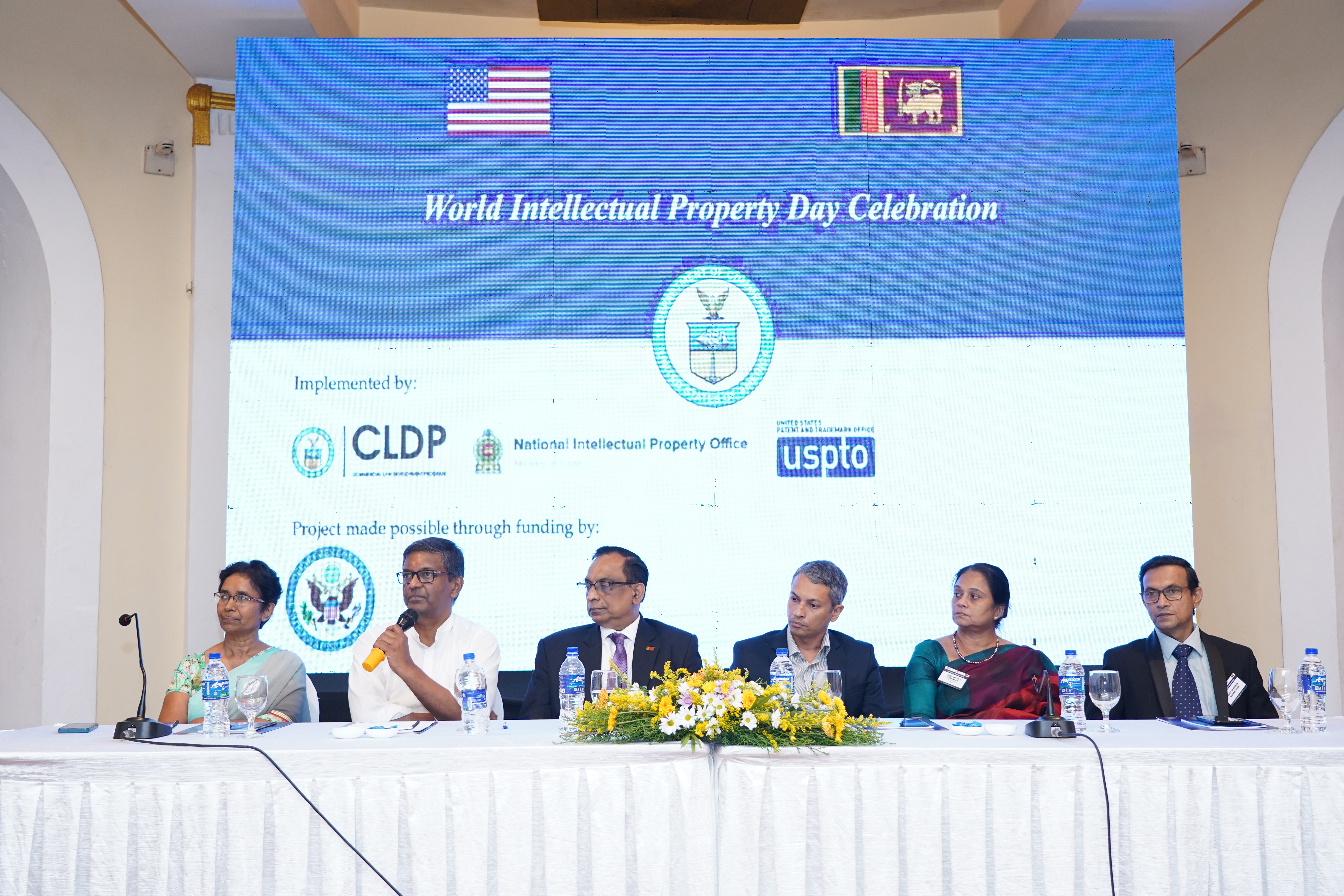 Group photo of panelists from World IP Day Celebration