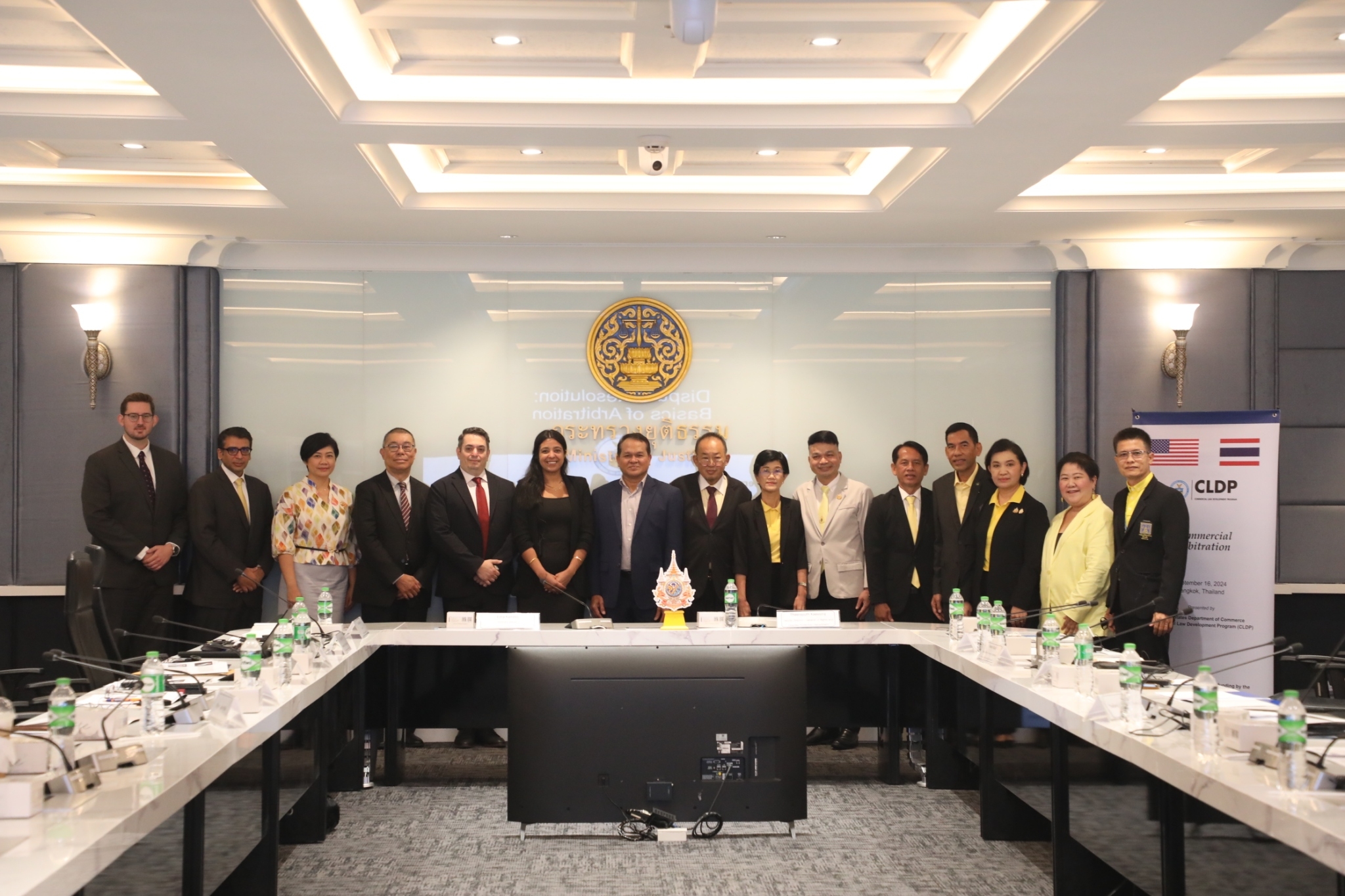 CLDP and Experts standing with senior Thailand Ministry of Justice officials