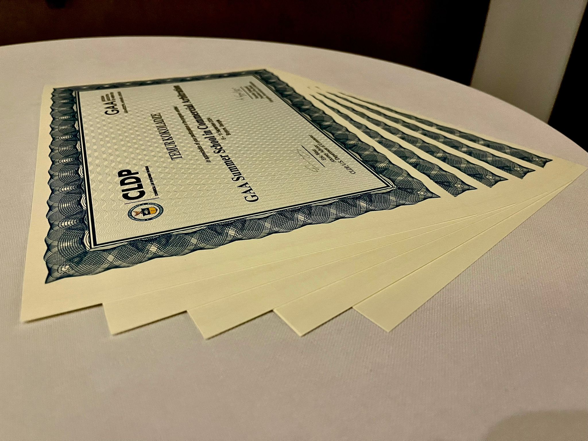 Certificates of Completion