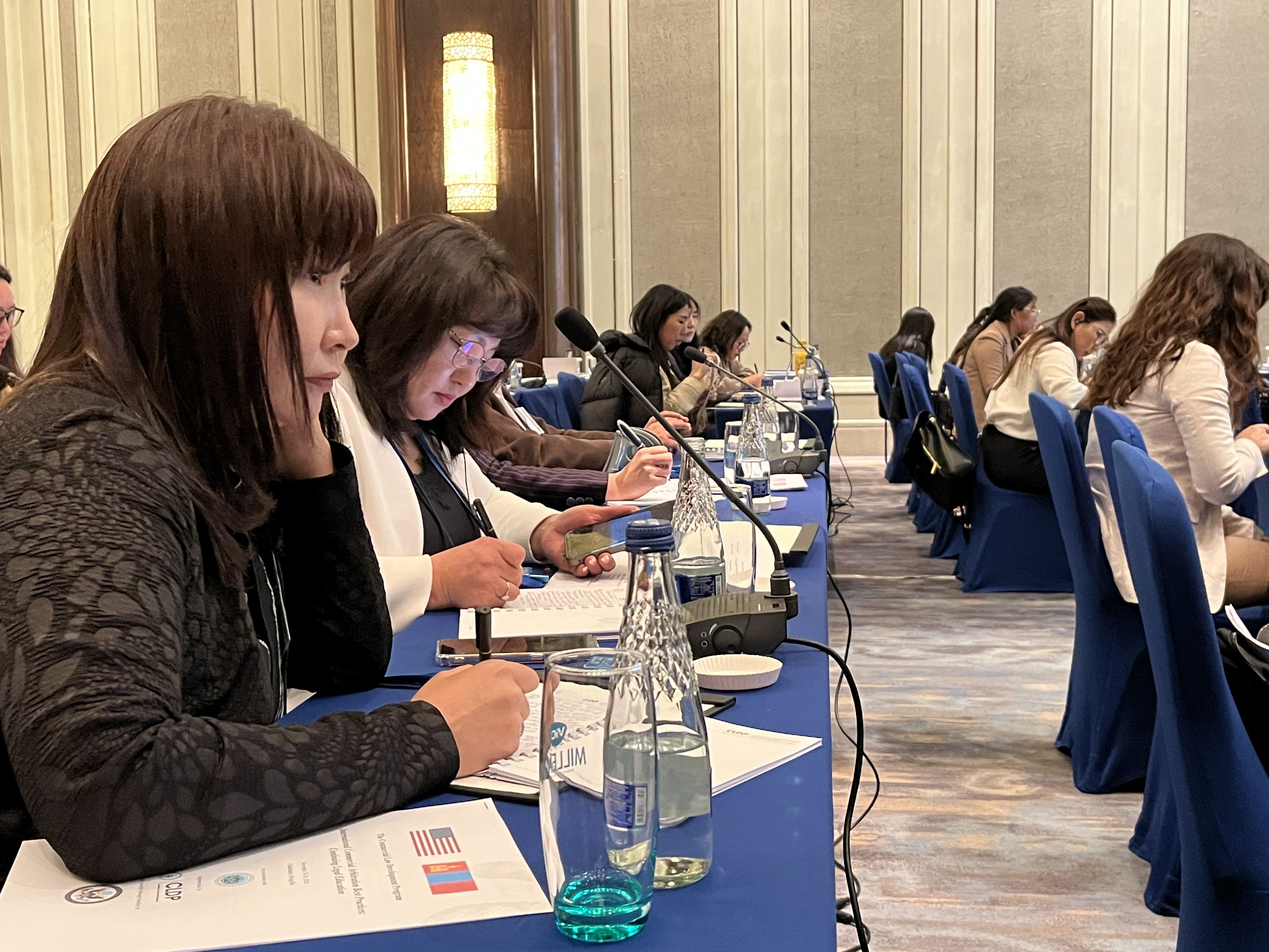 Participants Taking Notes During Mongolia ADR Workshop Nov24