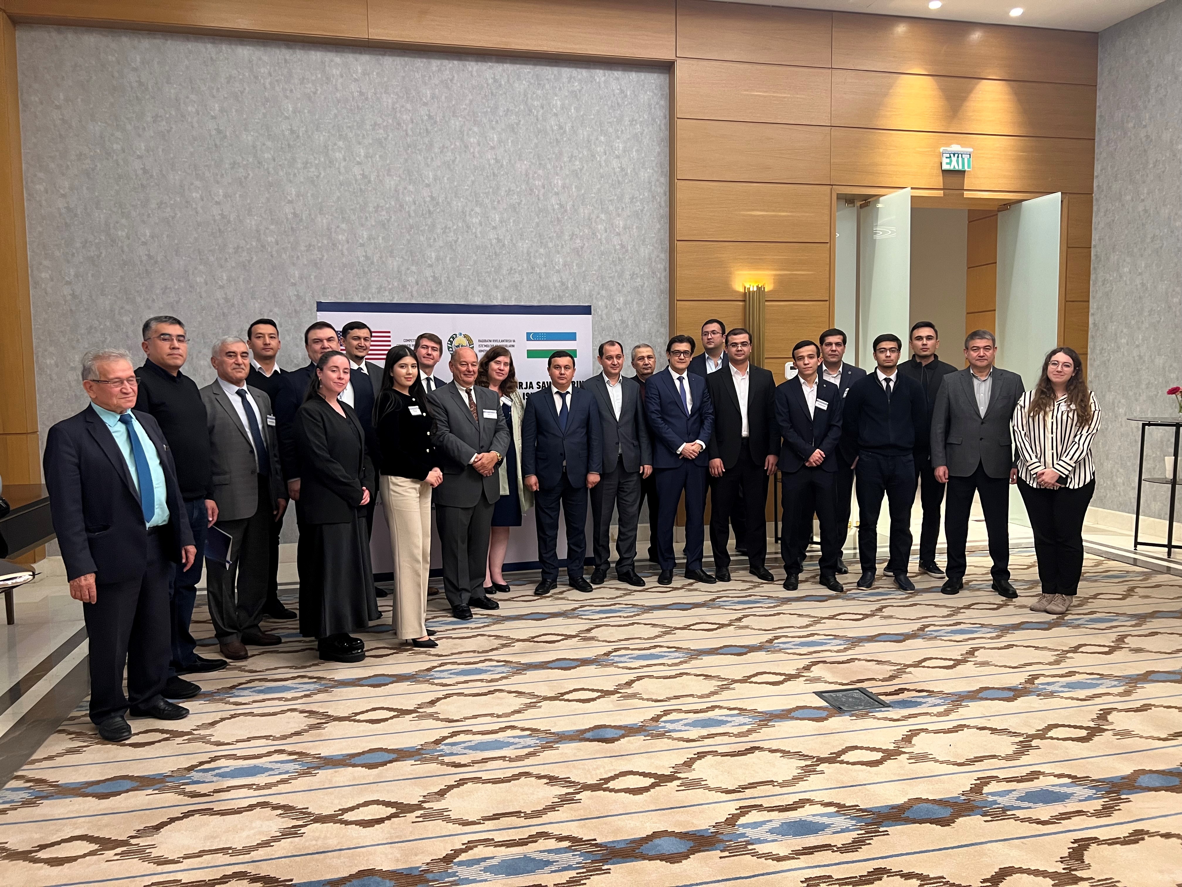 Group photo of participants and experts a the Commodities Market Regulation Workshop