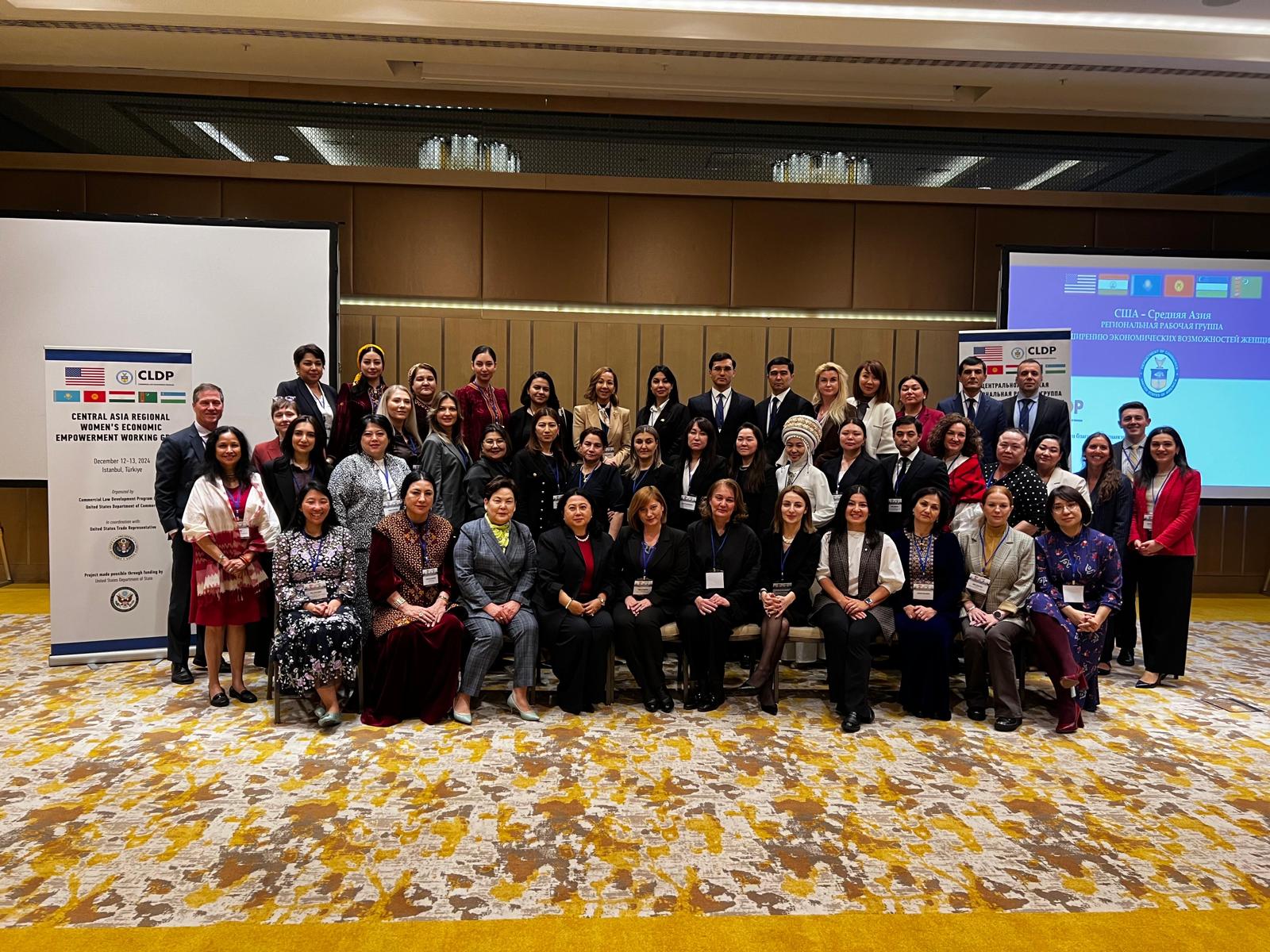 Group photo of the Central Asia Women's Economic Empowerment Working Group participants.