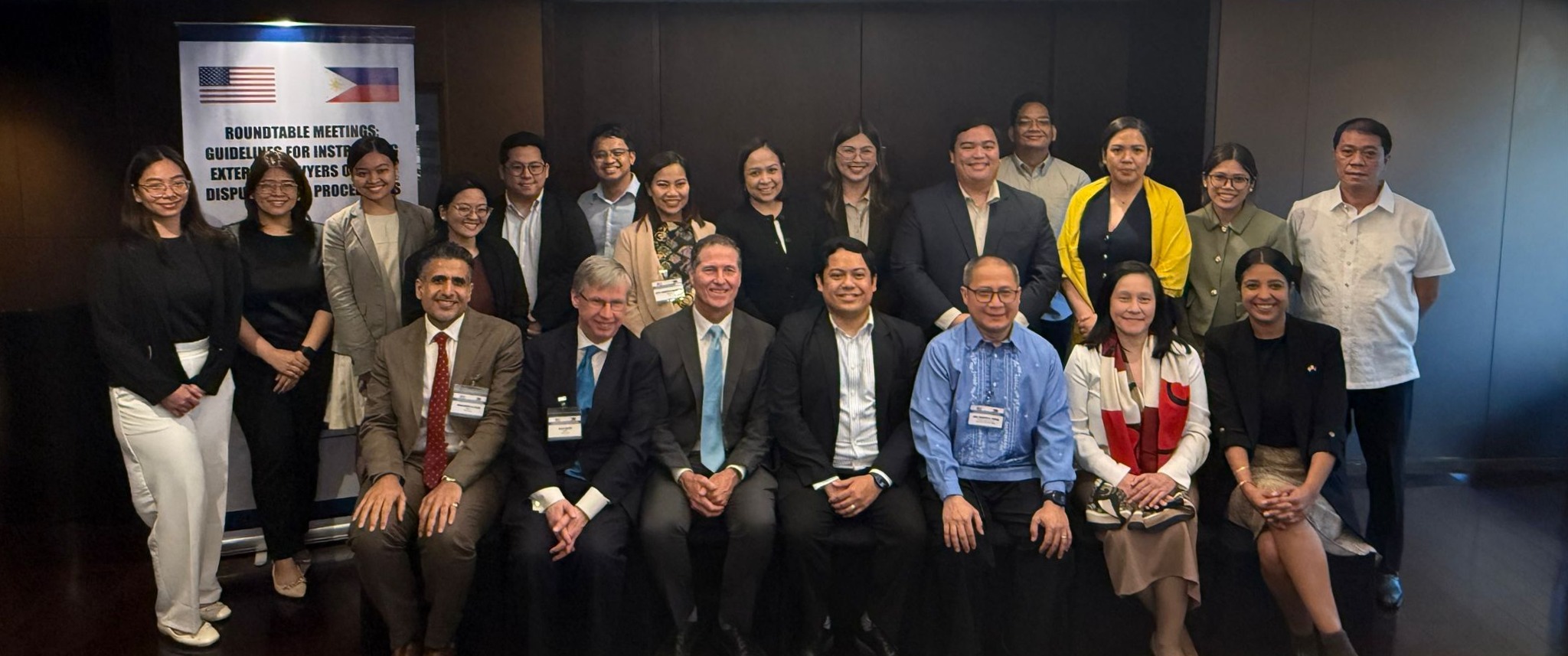 Participants, experts, and CLDP at the ADR Roundtable Discussion in the Philippines