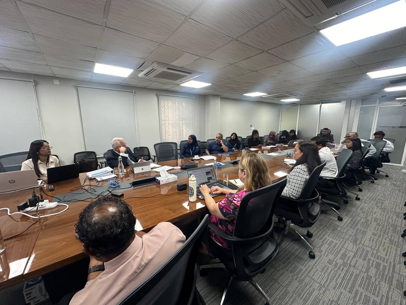 CLDP meets with counterparts in Male to conduct briefing session on PPP legislation.