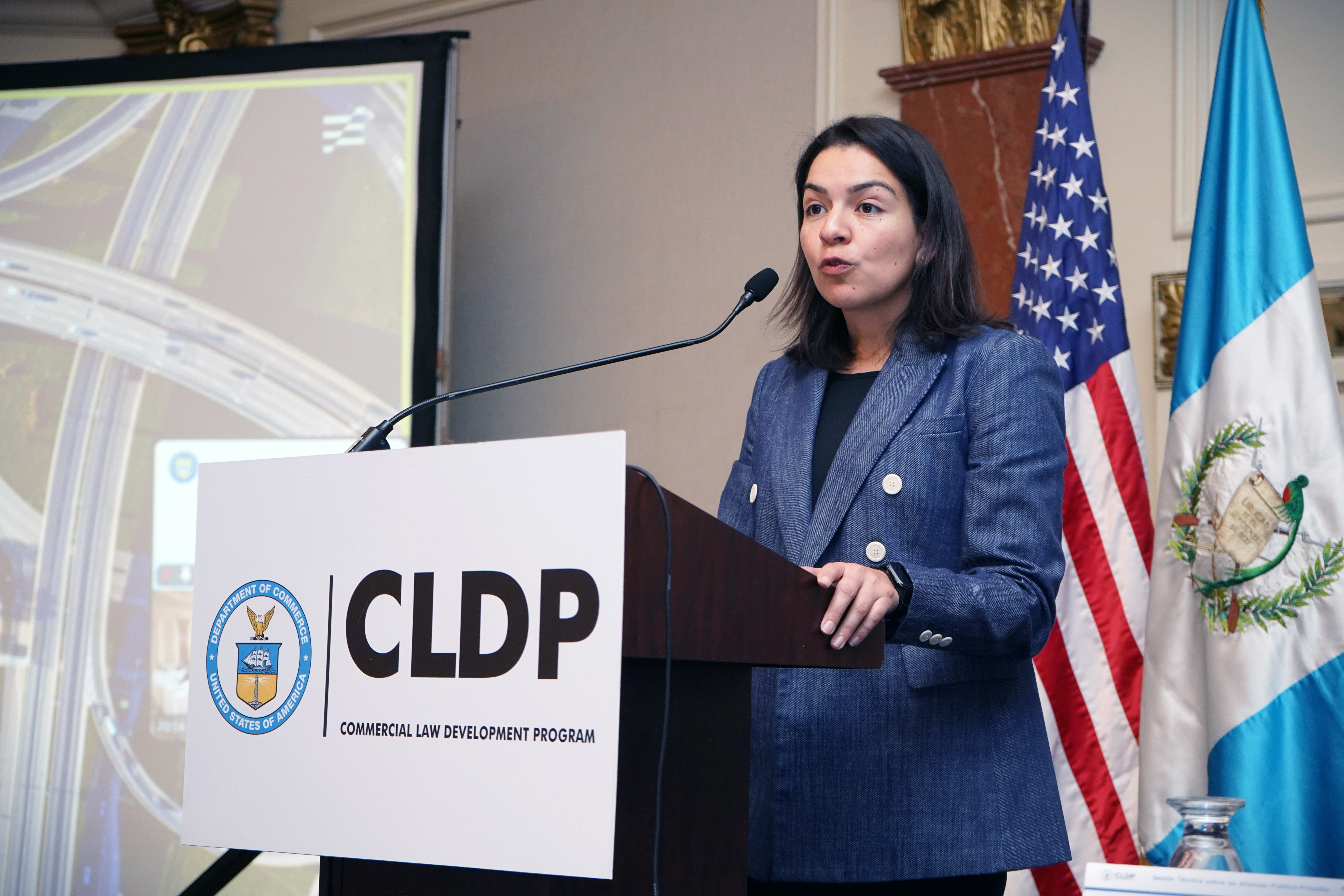 Angelica Sanchez Vega talking CLDP PPP Event
