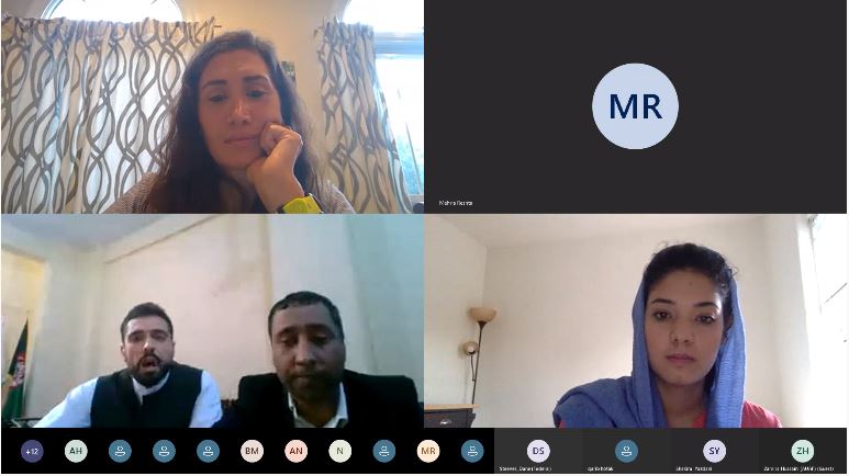 CLDP Attorney-Advisor Mais Abousy with Vis Moot advisors and participants from Afghanistan