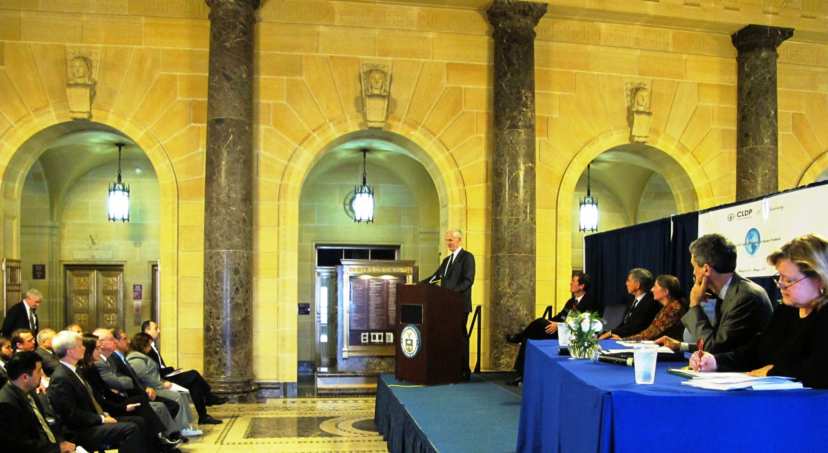 Commerce Secretary Bryson spoke to the importance of a modern and fair commercial law environment for US firms that export or invest overseas.