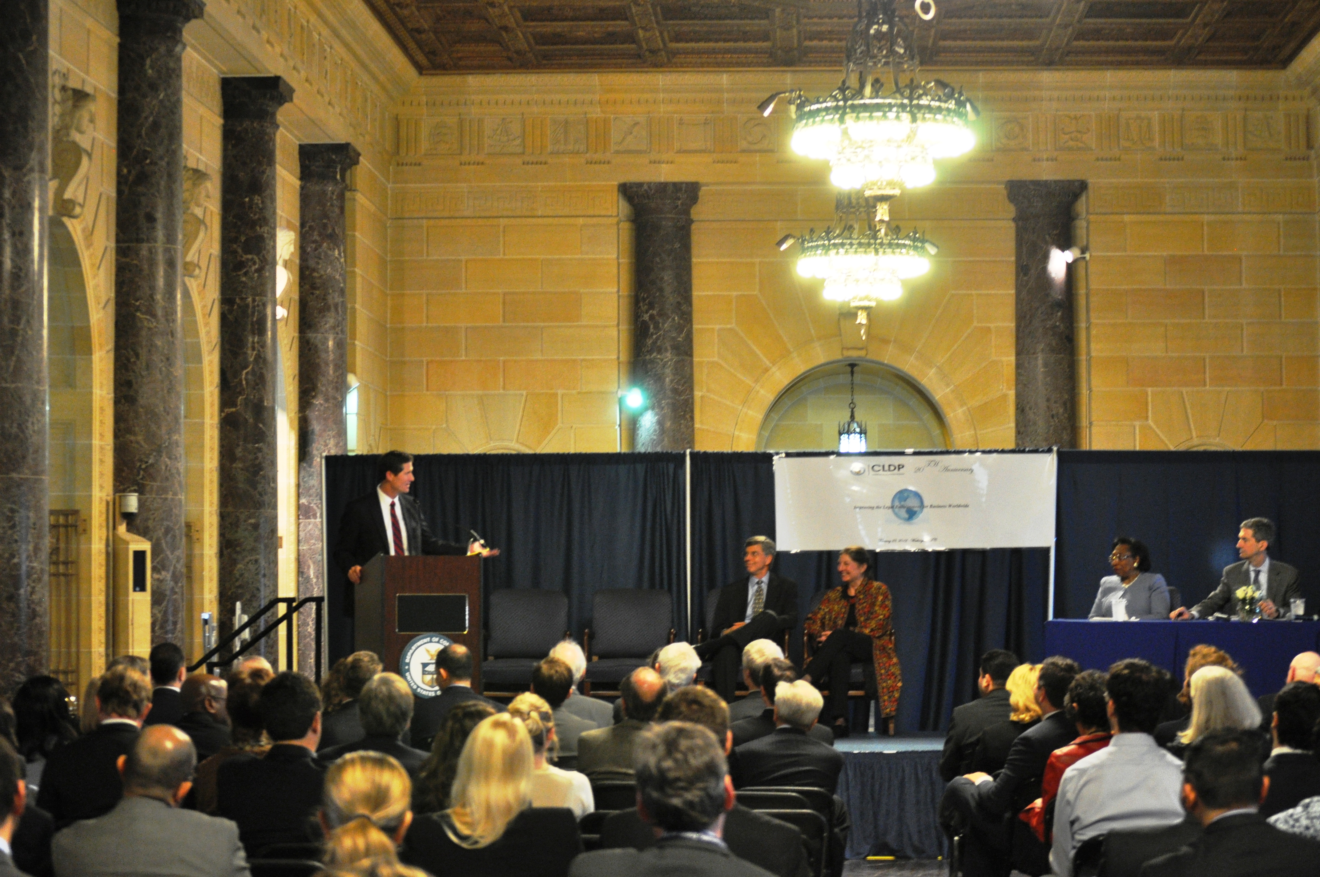 CLDP Chief Counsel Stephen Gardner celebrates the founders of CLDP.