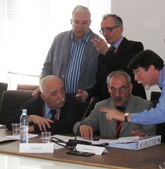 Participants interact during workshop on technology transfer and technology lice