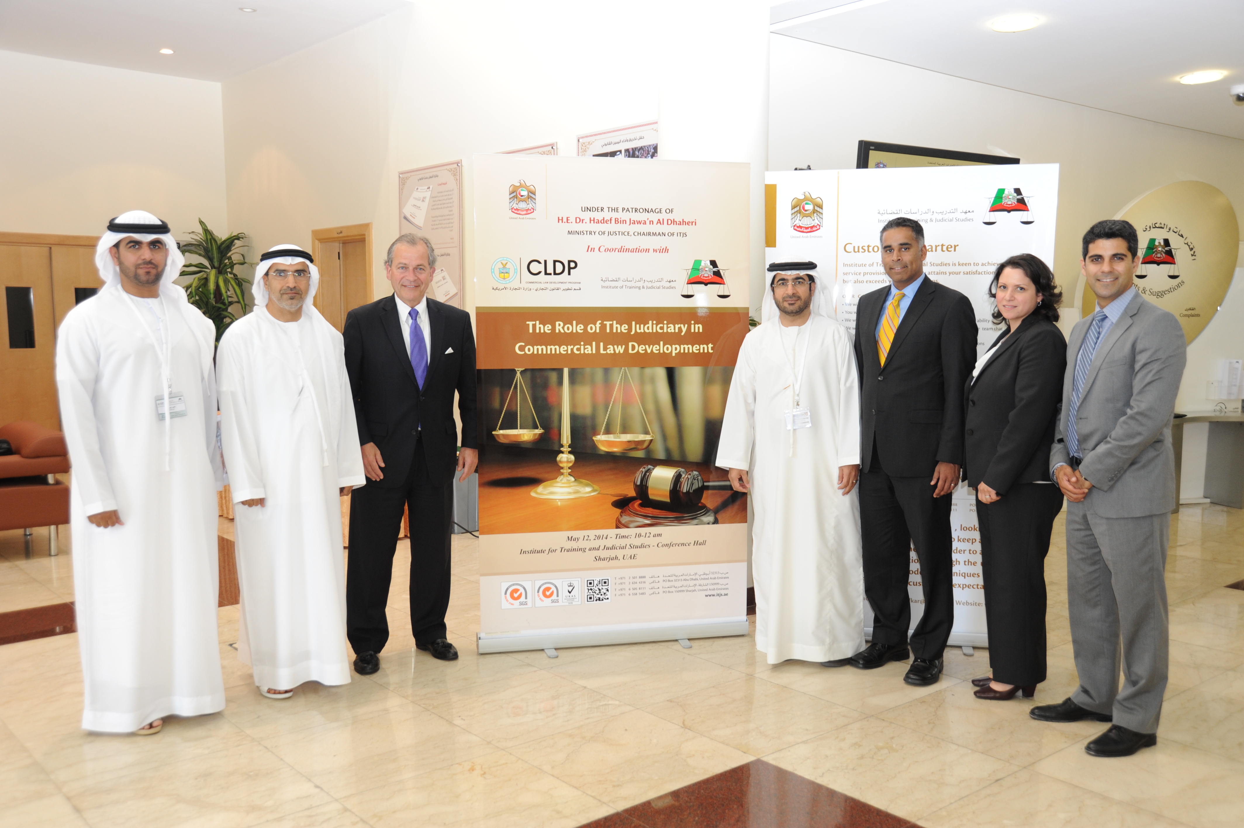 DGC Justin Antonipillai following the workshop for judges in the UAE