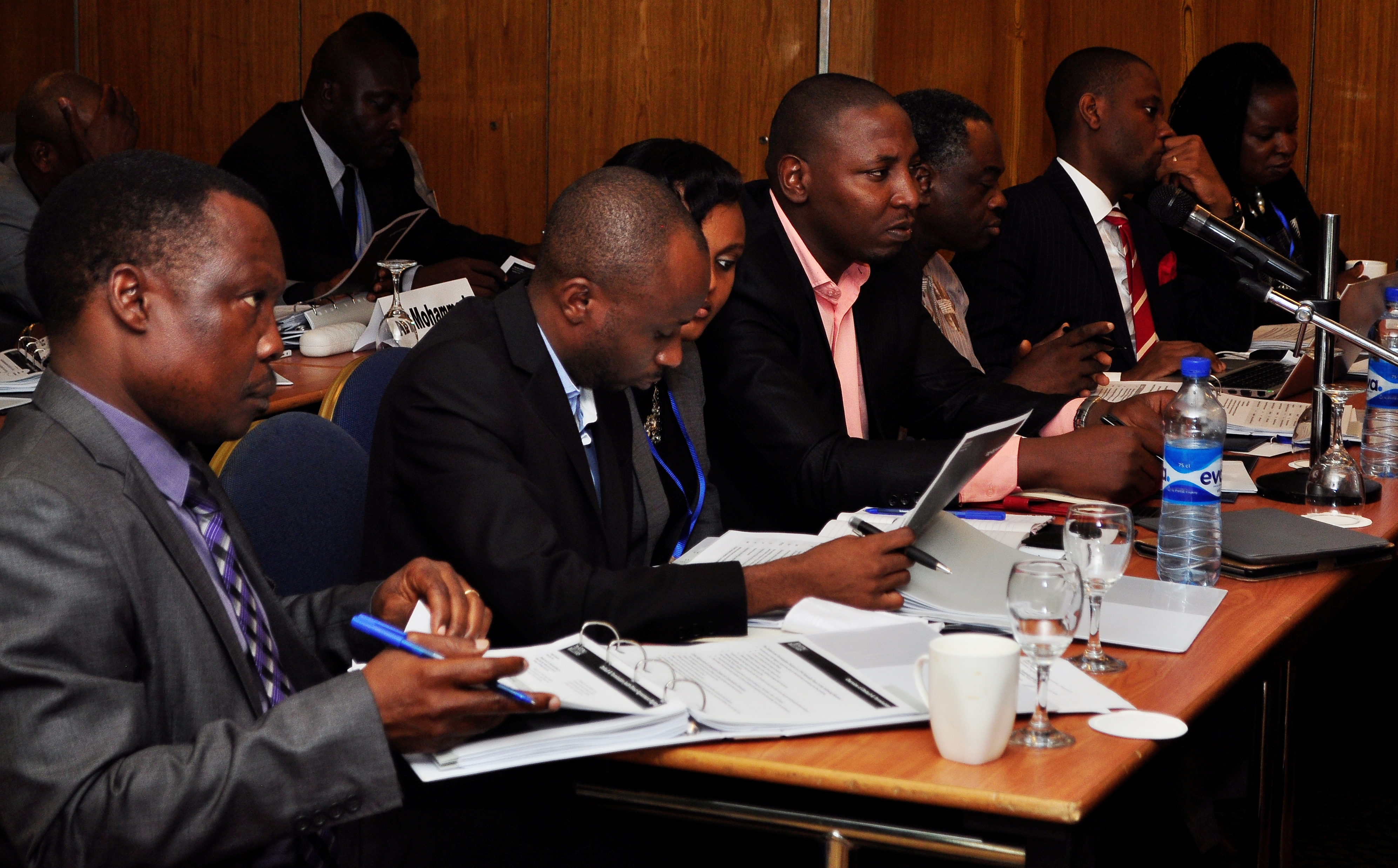 Participants discuss the annotated power purchase agreement.