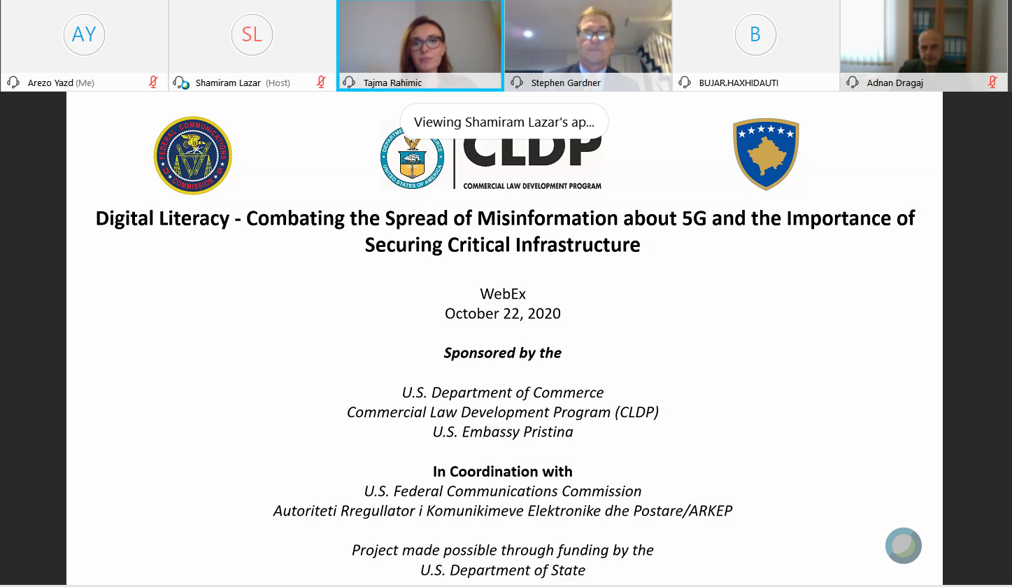 Kosovo: CLDP and FCC Train Kosovar Government Officials on 5G Preparedness