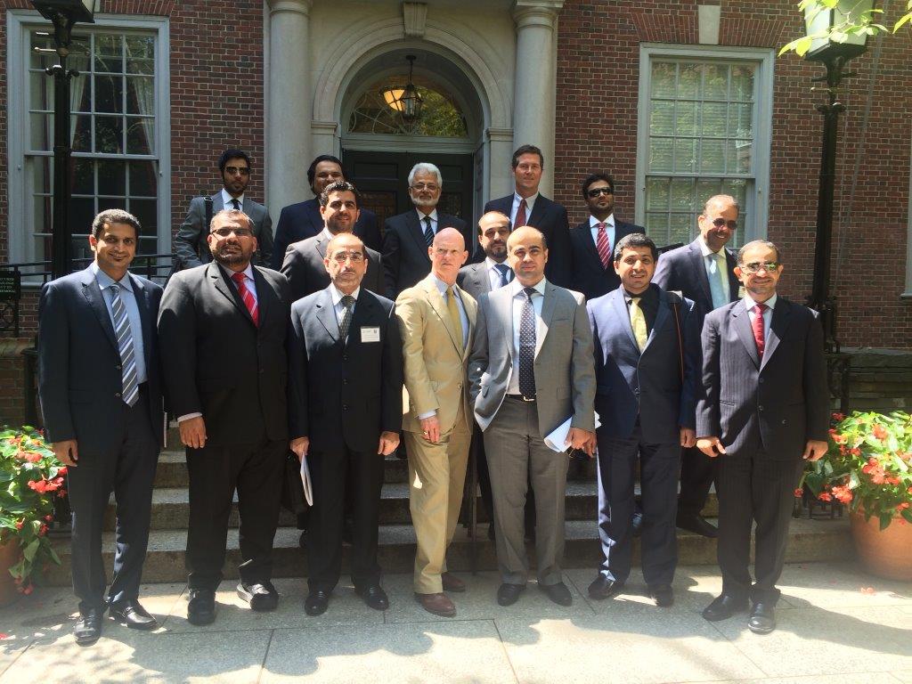 The UAE Judges and CLDP staff with Judge Gonzales at the NYU Law School - August 11, 2014