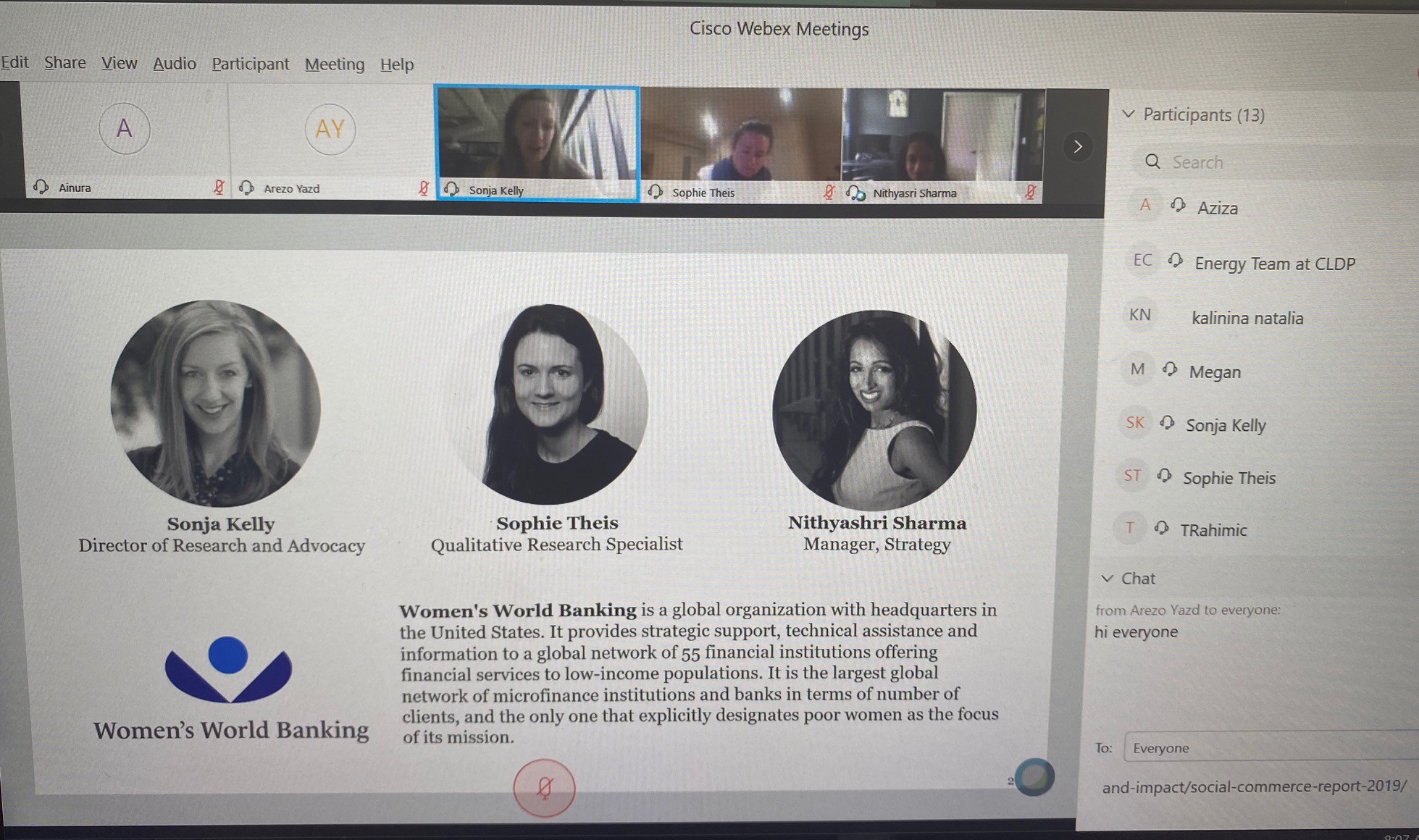 Expert Advisors from Women's World Banking