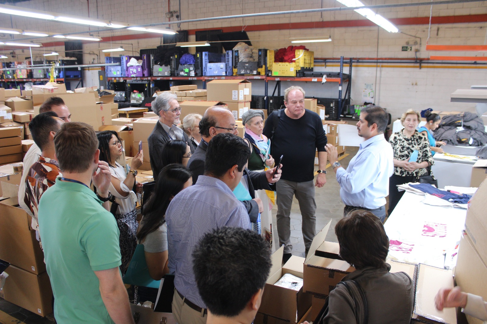 U.S. delegation on a capacity visit to Industrias Merlet, a large Salvadoran textiles exporter.