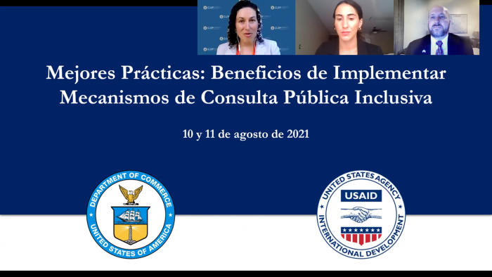 U.S. Ambassador to Guatemala provides opening remarks at CLDP-ITA workshop.