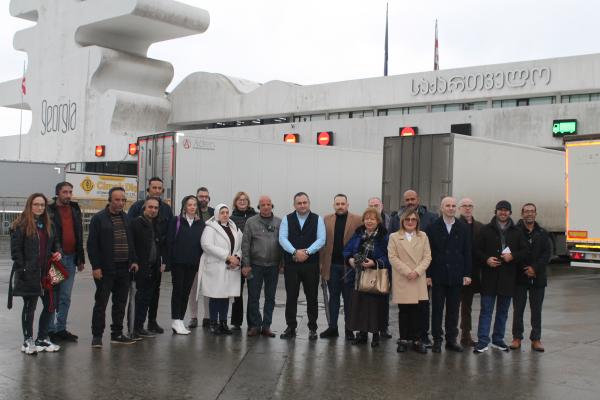 Customs Processing at Port in Batumi, Georgia.