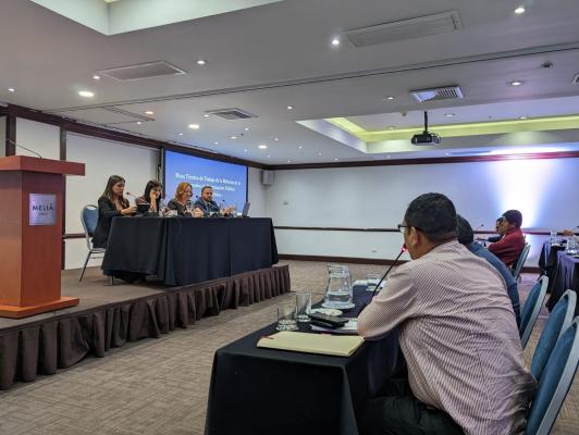 Panelists receive audience questions and comments on the draft procurement law