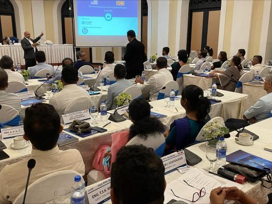 Presentation in a workshop