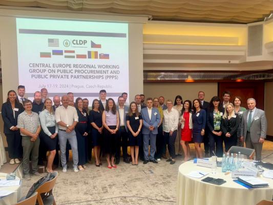 Group photo: Central Europe Regional Working Group on Public Procurement and Public Private Partnerships (PPP)