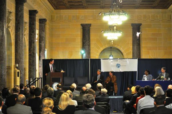 CLDP Chief Counsel Stephen Gardner celebrates the founders of CLDP.