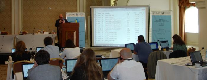 Ukrainian government officials learn economic modeling analysis by hands-on exercises using GTAP data and RunGTAP software