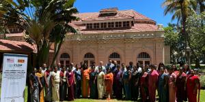 A group photo of the Food Pathogens Risk Workshop in Colombo, Sri Lanka. 