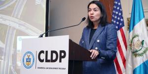 Angelica Sanchez Vega talking CLDP PPP Event